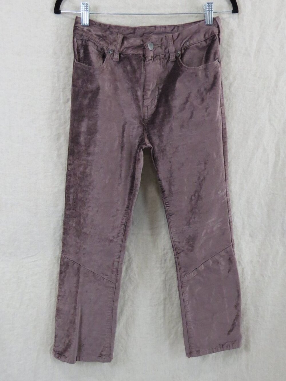 Free People Velvet Pants SIZE 27 Taupe Brown